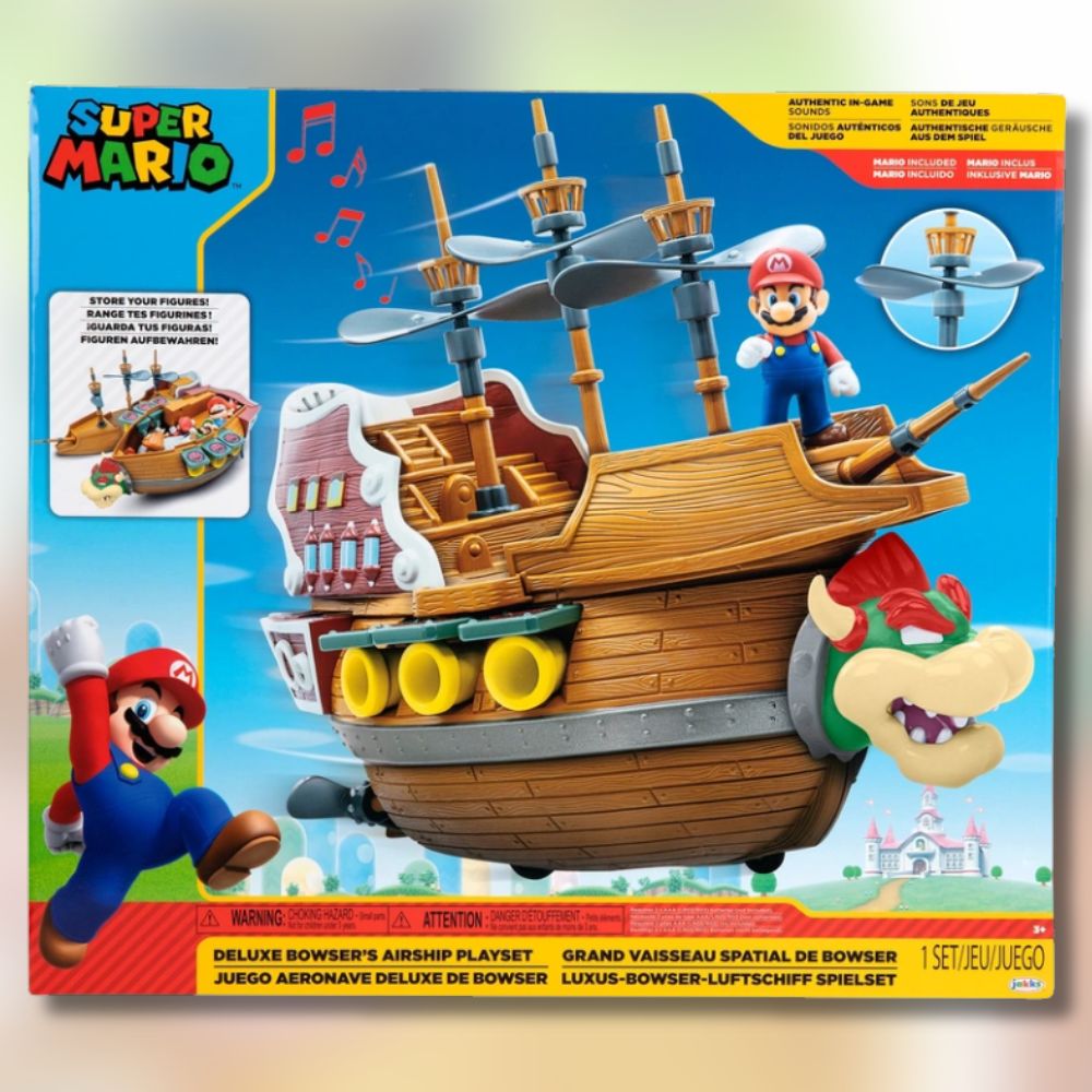 Nintendo Super Mario Playset Bowser's Airship Deluxe